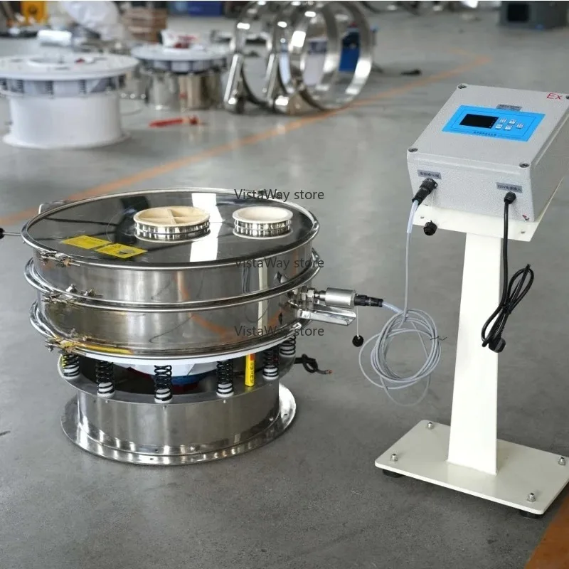 Spices and Herbs Ultrasonic Rotary Screen Food Industry Round Shaker