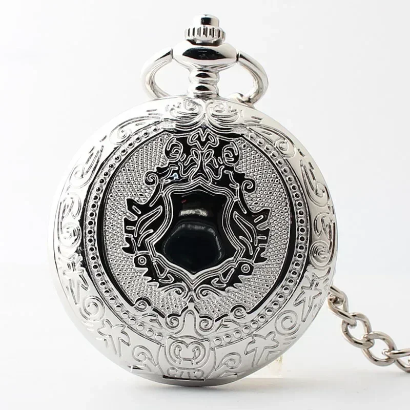 

Creative Engraved Mechanical Pocket Watch Ladies Vintage Silver Pendant Hand Wind Fob Watch