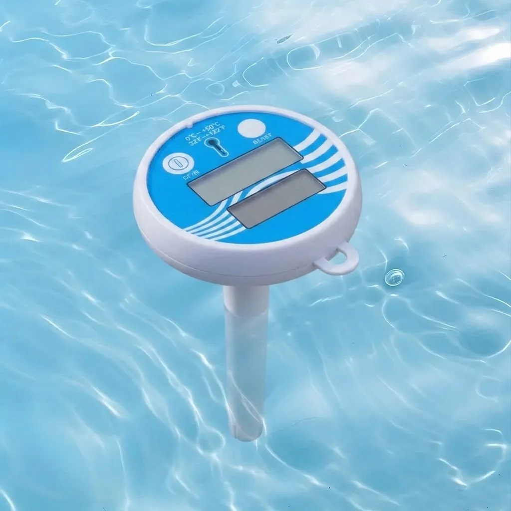 Waterproof Solar Swimming Pool Thermometer for Most Types of Swimming Pool Thermometer Scale Accurate Readings Easy Install