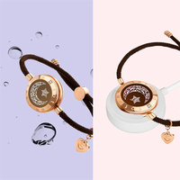 TOTWOO Long Distance Touch Bracelets for Couples ,Light up&Vibration Relationship Gifts for Lovers Smart Jewelry Love Bracelets
