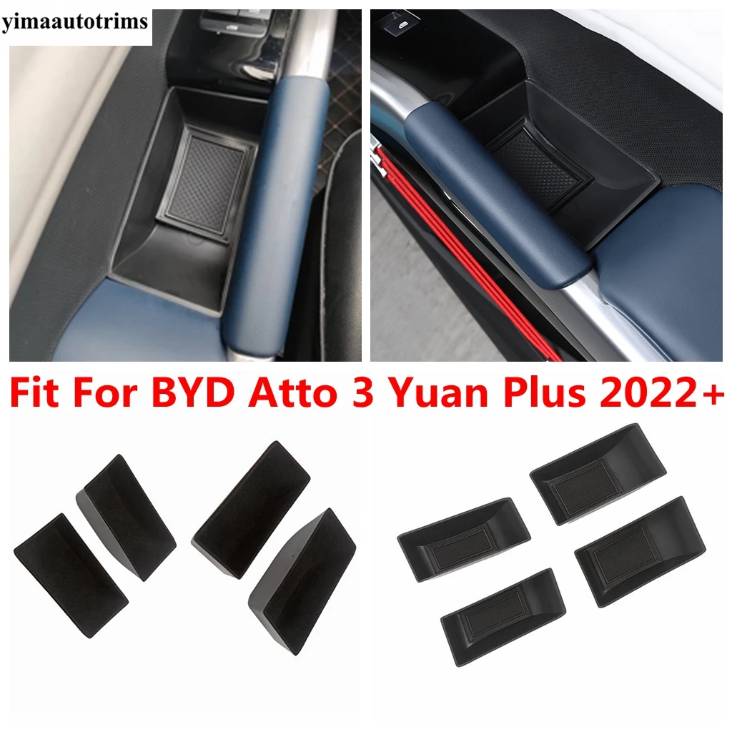 

Front Rear Door Storage Box Handle Organizer Container Holder Tray Accessories Interior For BYD Atto 3 Yuan Plus 2022 2023 2024