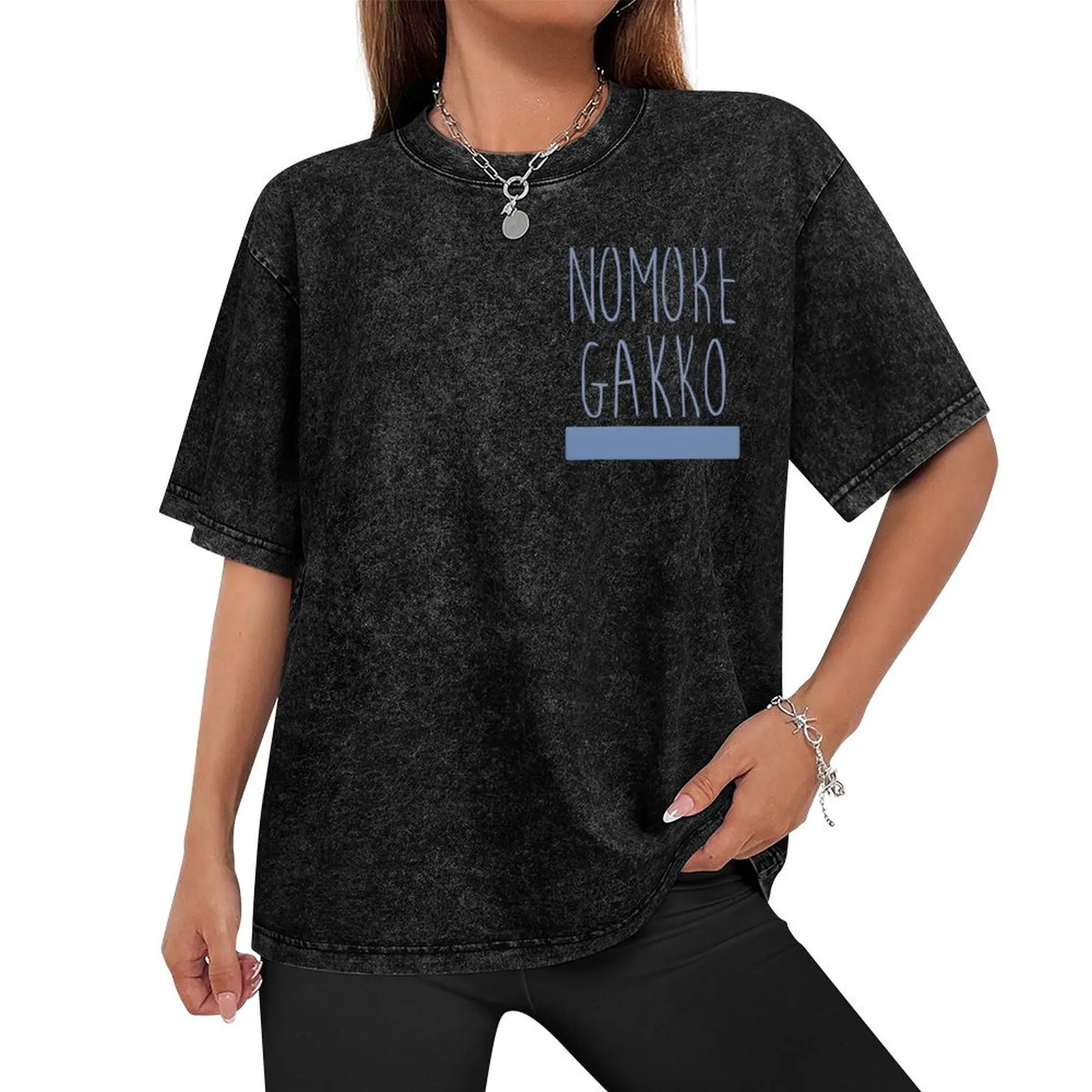 Nomore Gakko - Bocchi The Rock T-Shirt oversized graphic tee aesthetic clothes sweat shirts, men