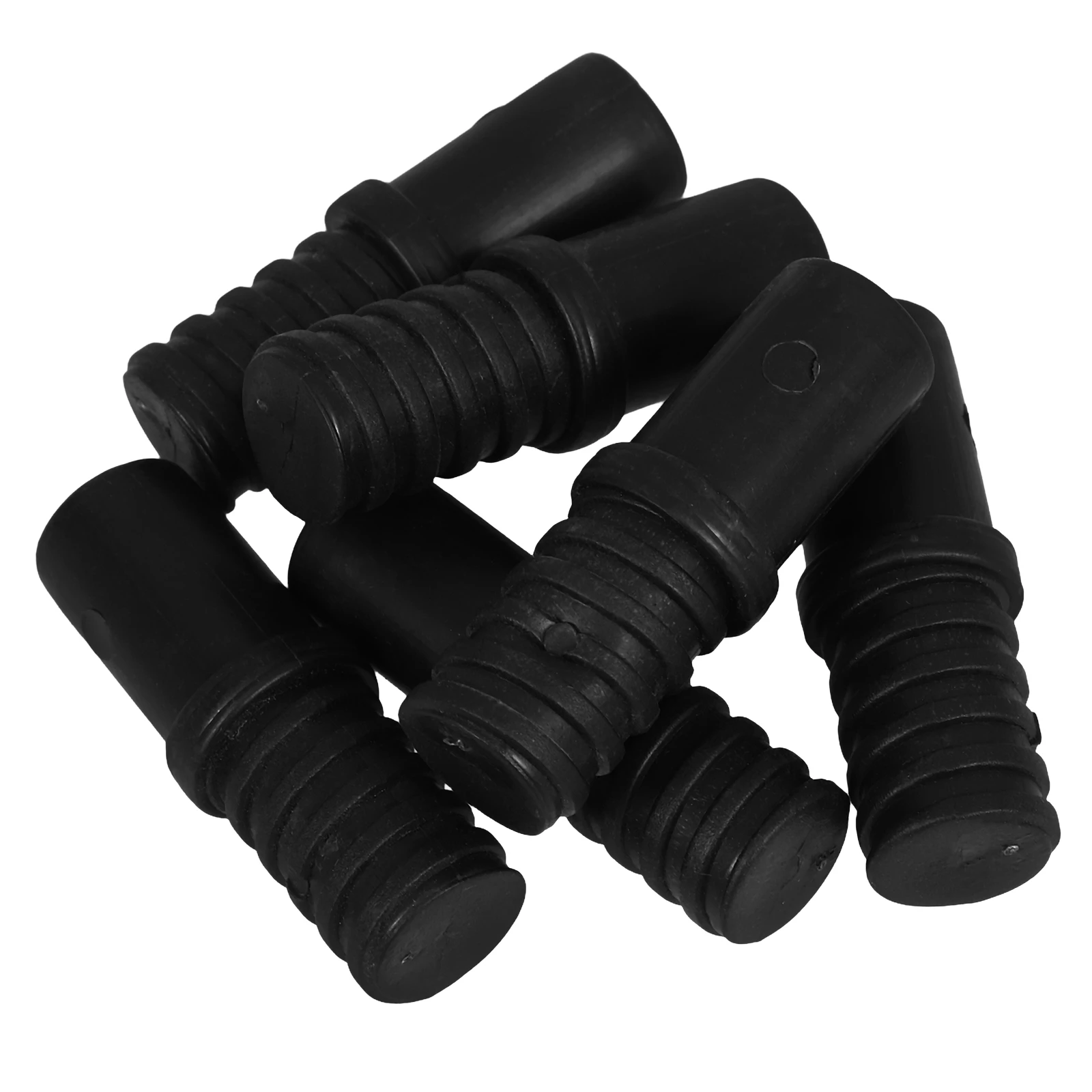 

6pcs Threaded Connector Broom Handle End Plastic Adjustable Straight Telescopic Rods Compatible Metal Mops Brushes Home