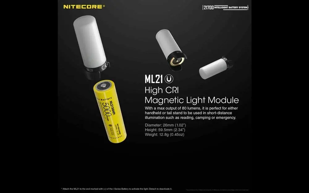 Combo: Nitecore Intelligent Battery System MPB21 KIT: 3-in-1 Light, Charger & Powerbank w/2x extra NL2150HPi battery