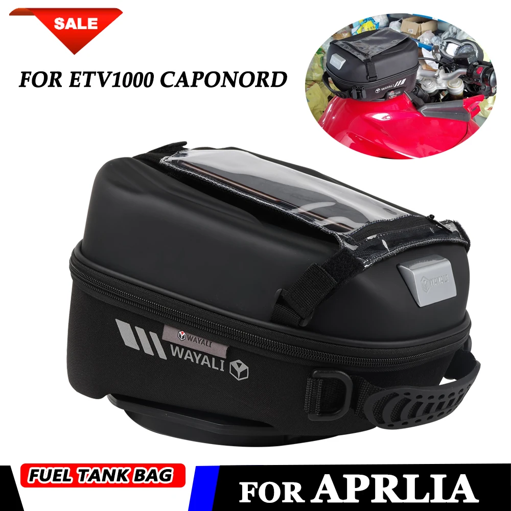 For Aprilia ETV1000 ETV 1000 CAPONORD 2001-2019 2010 Accessories Fuel Tank Bag with Tank Adapter Ring Navigation Storage Package