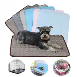 Dog Pee Pad Washable Reusable Anti Slip Pads Absorbent Diaper Puppy Training Pet Bed Urine Mat Car Seat Cover Accessory