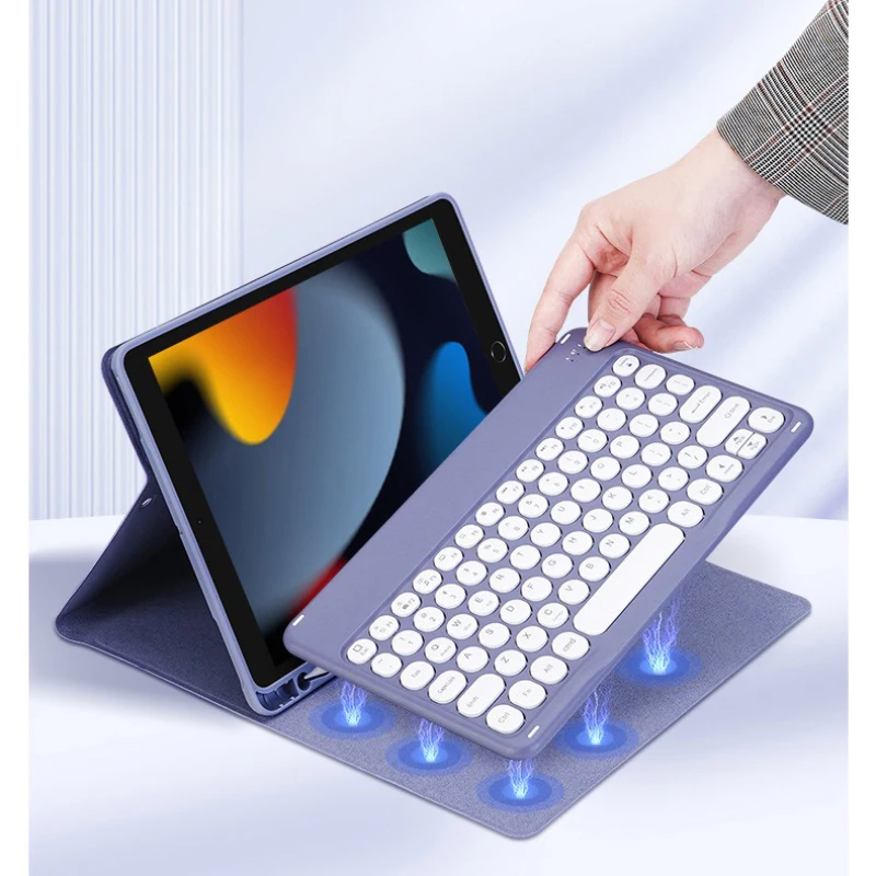 Rechargeable Bluetooth Keyboard and Mouse Set for Tablet Phone Laptop 10 Inch Thin Wireless Keyboard for iPad Mipad Huawei
