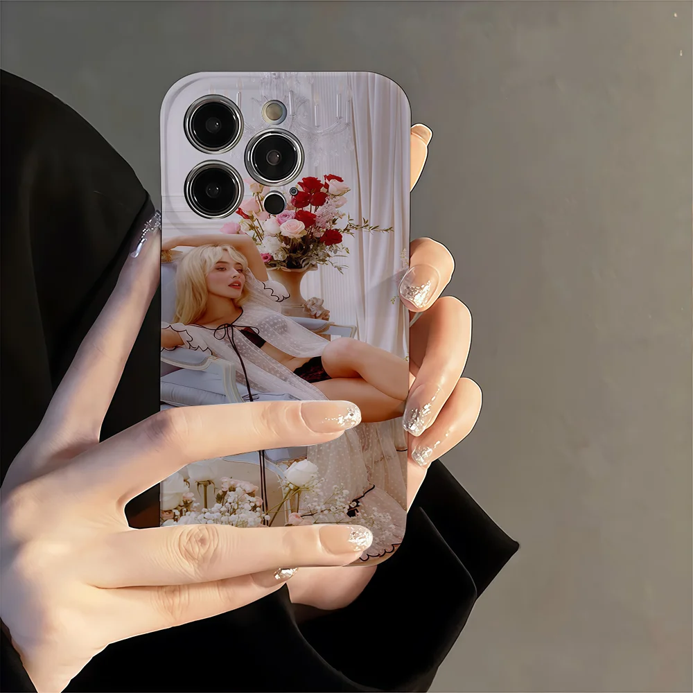 Heißer Sänger S-Sabrinaes Carpenters Telefon Fall Für Samsung S24 S23 A54 55 53FE Ultra Plus 4G 5G Präzise Loch Passenden Film Abdeckungen