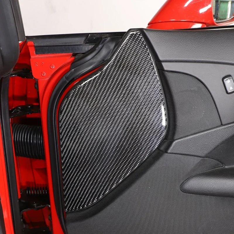 For Chevrolet Corvette C6 2005-13 Soft Carbon Fiber Auto Glass Lifter Frame Sticker Car Interior Exterior Decoration Accessories