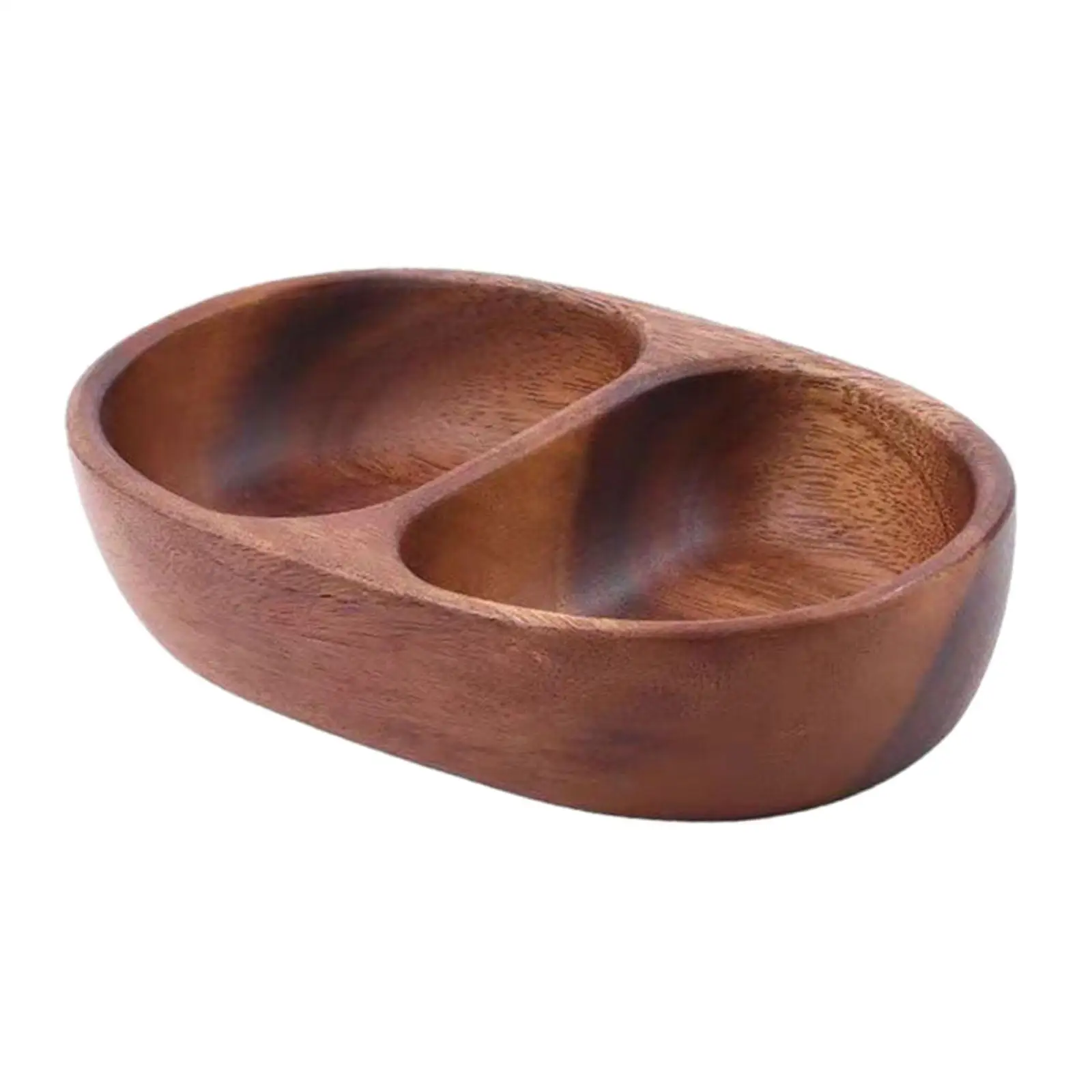 Dipping Bowl Decorative Multifunction Handcrafted Wooden Bowl Side Dish Bowl for Condiment Salad Snacks Appetizers Chips Candy