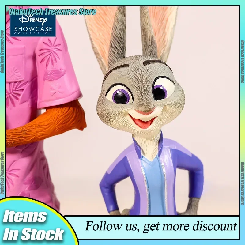 Genuino Enesco Disney Zootopia 2 Judy Nick ornamento figura de acción Nick Fox conejo Judy colección de regalos de cumpleaños regalo de cumpleaños