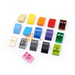 30pcs MOC 24309 Slope Curved 3x2 No Studs Building Blocks Parts DIY Bricks Bulk Model Educational Tech Parts Toys