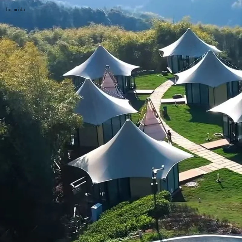 High-end Hotel Tent Wild Luxury Scenic Spot Homestay Luxury Tent Outdoor Scenic Spot Reception Tent Membrane Structure Can