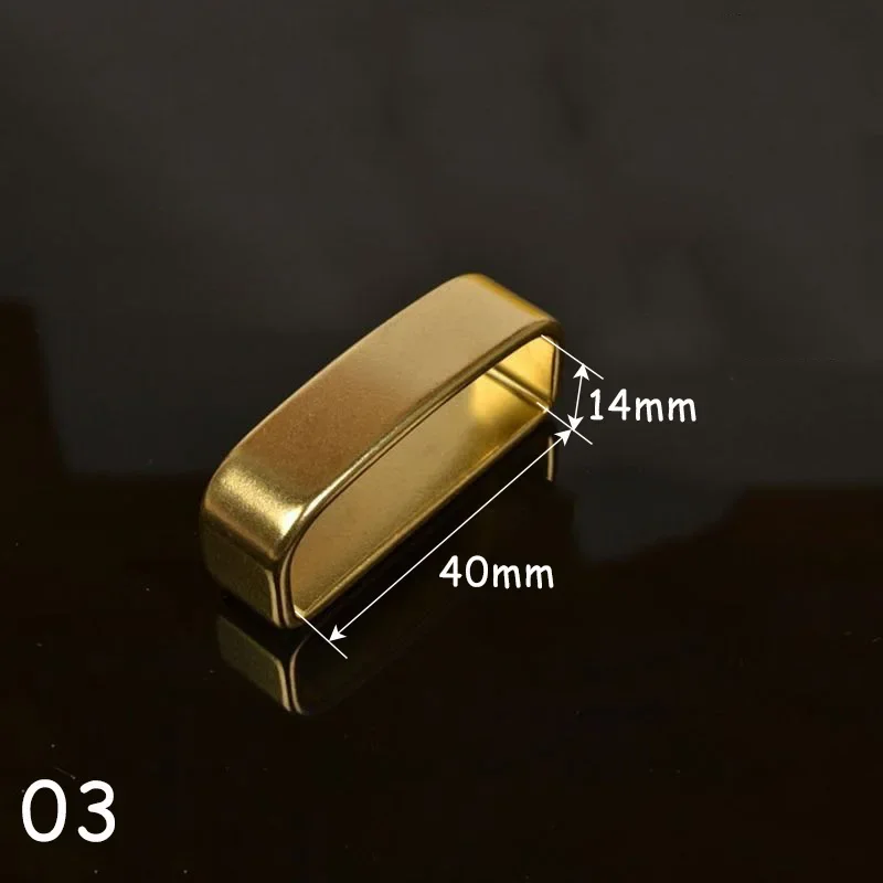 2 sztuk Deepeel 35/40mm czysta miedź paski pierścienie klamry skórzane pętle do paska mosiężna klamra DIY Craft opaska pierścień pętla zapięcie akcesoria