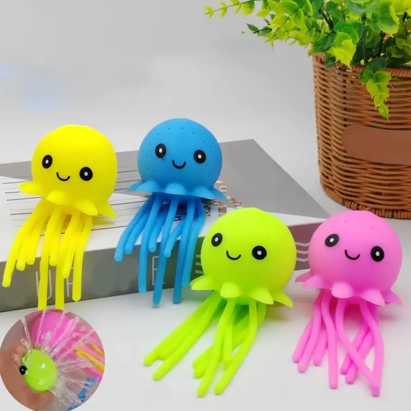 Octopus Toy Portable Soft Octopus Water Balls leggero Outdoor Sensory Fidget Toys Water Fight & Summer Pool Toys For Kids