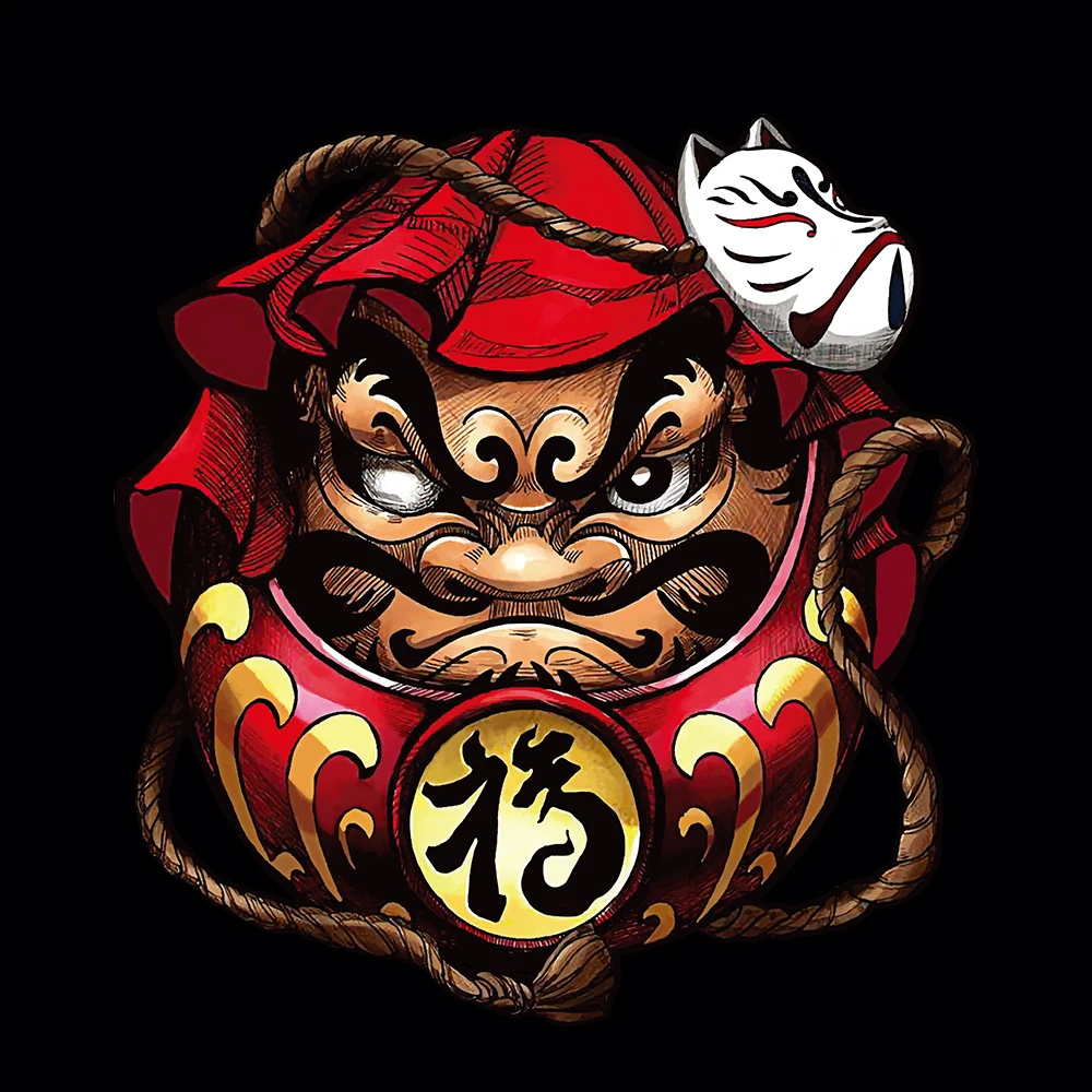 Reflective Japan Daruma JDM Car Styling Motorcycle Stickers Auto Window Style Decal Handy Vinyl Decor