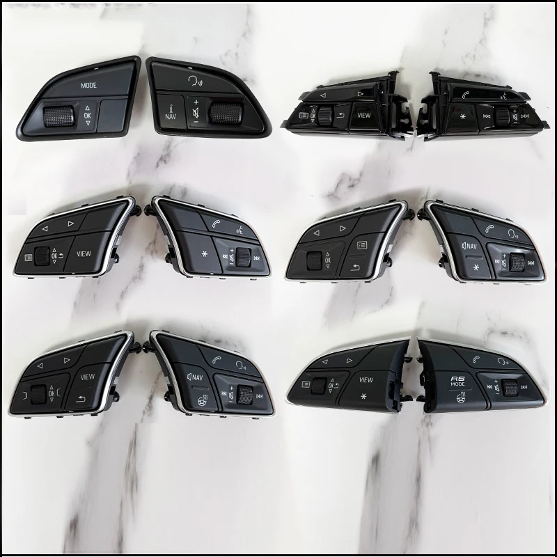

For Audi A4L/A5/A6/Q3L/Q5/Q7/Q8 Steering Wheel Modification - High-End Multi-function Buttons / Media / RS / Heating Buttons
