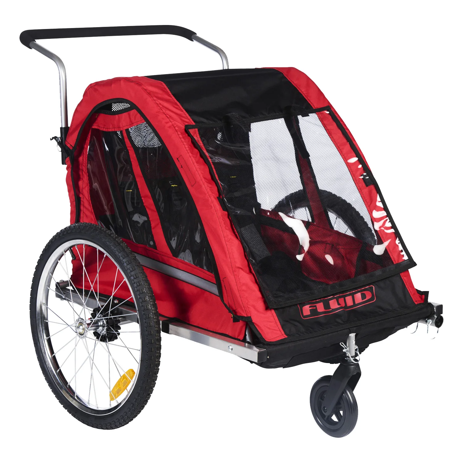 Haustieranhänger für kleine und große Hunde, Fahrradanhänger, wasserdicht, Wanderwagen, faltbarer Haustieranhänger mit BT511, EU-Lagerbestand