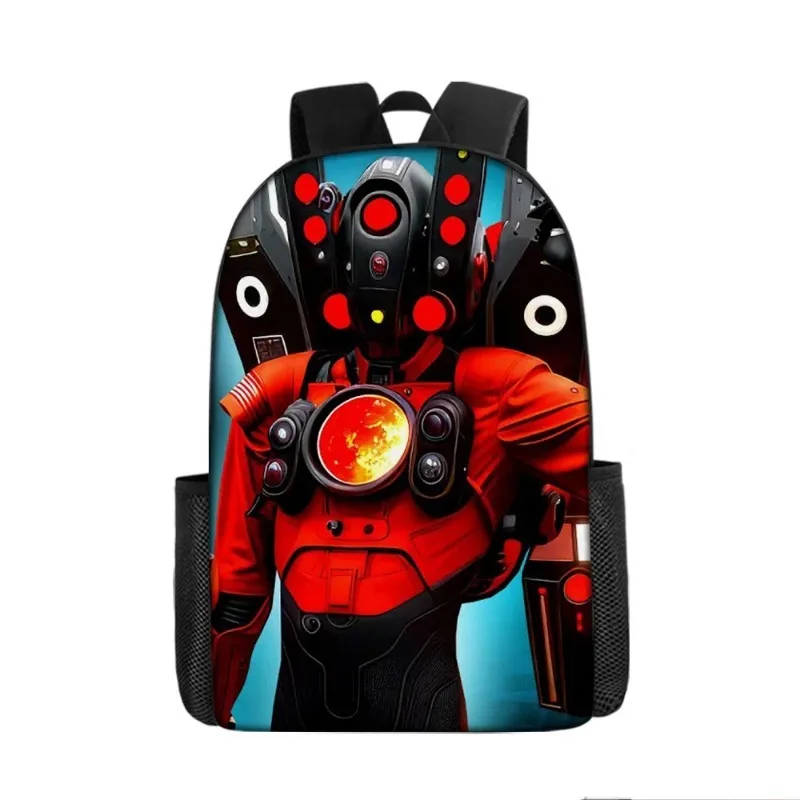 Skibidi-Saco De Escola De Desenhos Animados Para Crianças, Mochila De Banheiro, Mochila De Estudante, Saco De Almoço, Saco De Lápis, Bolsa De Ombro, Conjunto De 3Pc