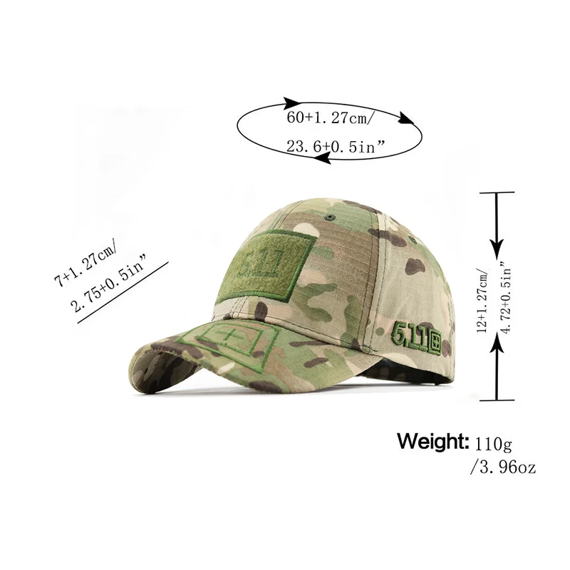 New Camouflage Baseball Cap Embroidery Outing Outdoor Tactical Army Training Hat Anti-Sun Trucker Cap Casual Golf Cap