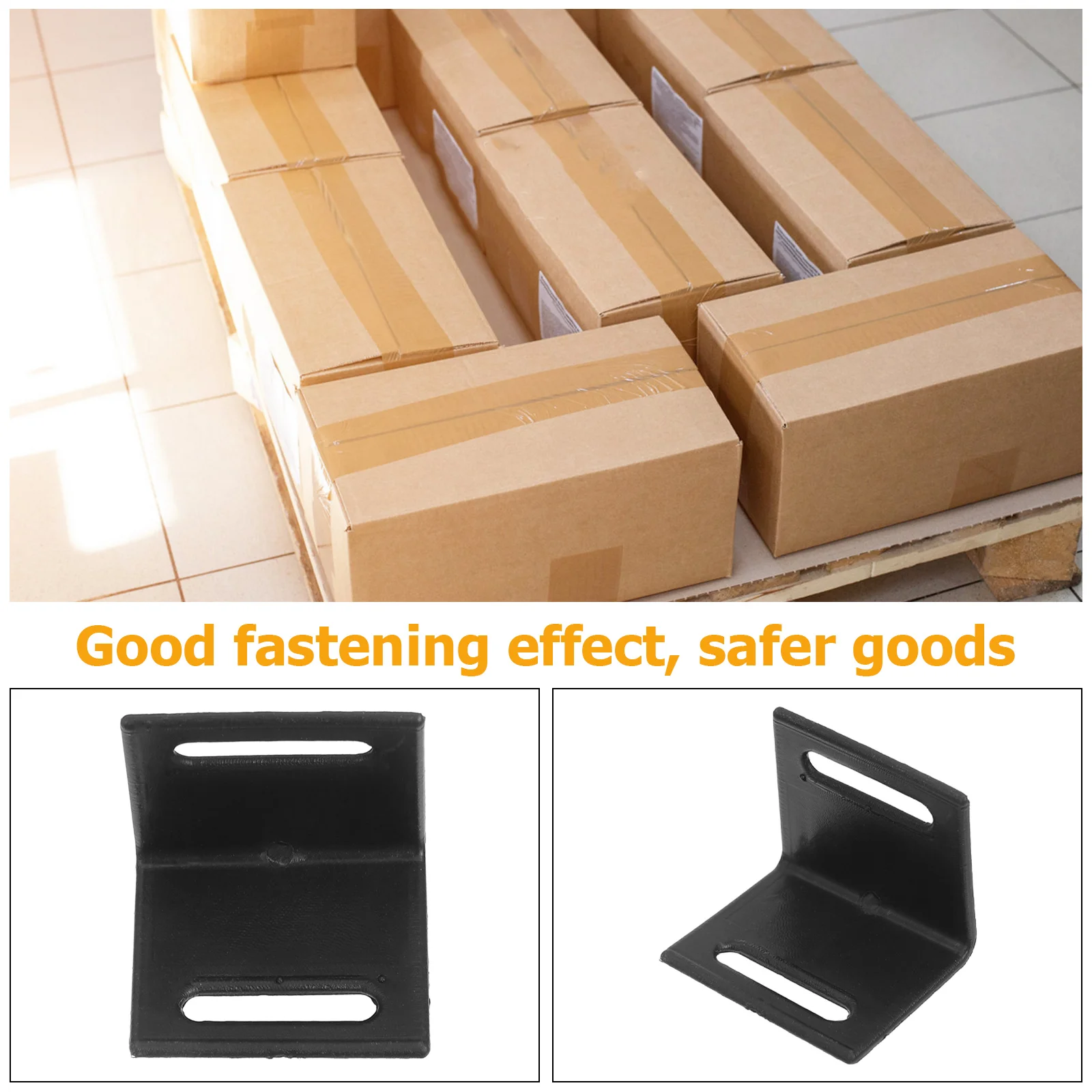 100Pcs Plastic Corner Protector Protector for Truck Flatbed Bundling Securing Load Strapping Supplies Ratchet Strap