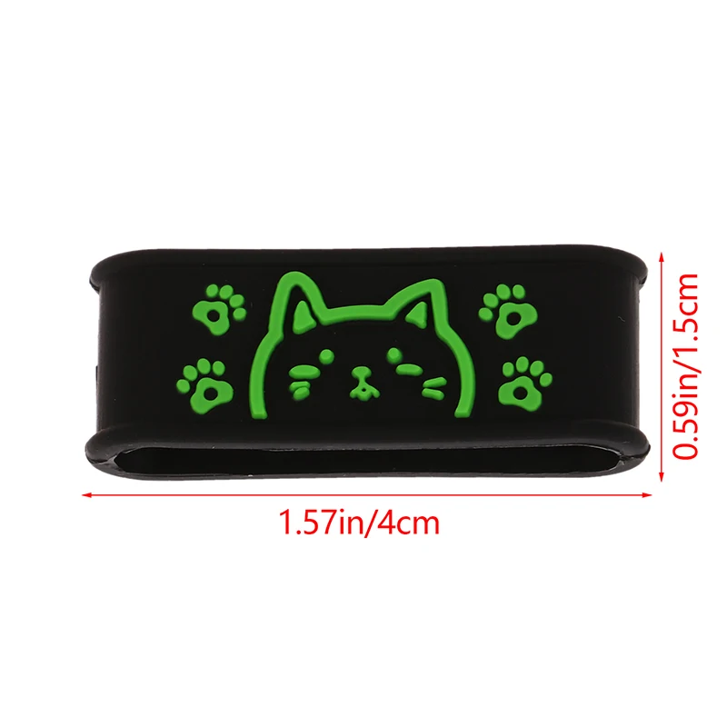 مقابض مضرب تنس سيليكون لطيفة ، حلقة مانعة للانزلاق ، قبضة ماصة للعرق ، قبضة مطاطية ثابتة ، كرتون ، 1 * * #6