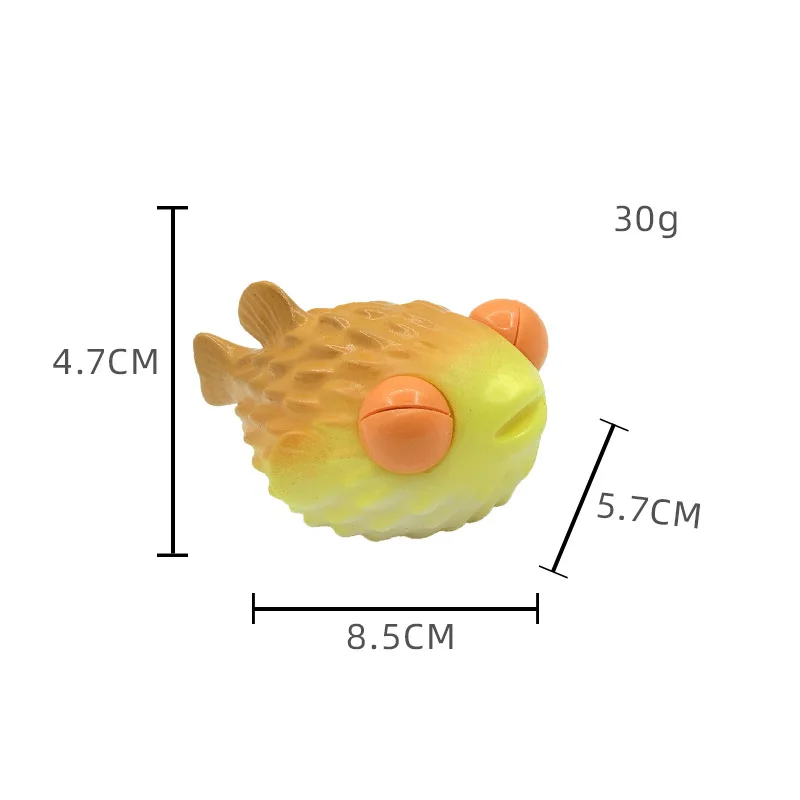 Modelo de Animal marino de ojo grande para niños, juguete de ventilación, simulación de pez, juguete para apretar, alivio de la ansiedad, antiestrés, divertido, novedad