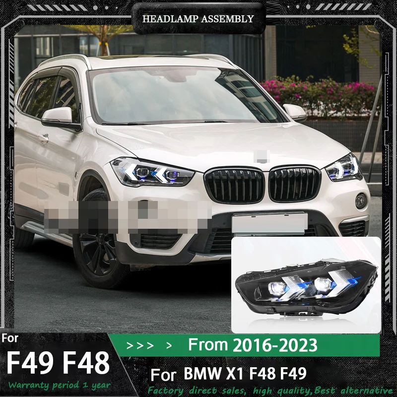 

Фара для BMW X1 F48 светодиодные фары F49 2016-2023 фара для стайлинга автомобилей DRL сигнальная линза проектора автоаксессуары фонари