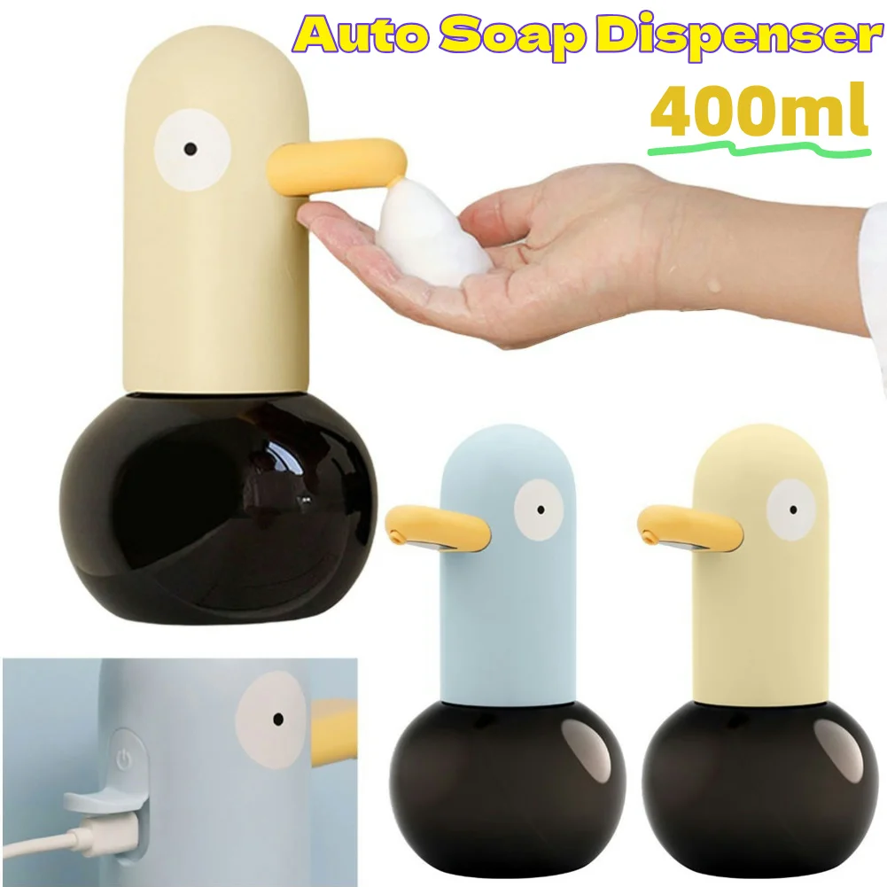 

Cute Duck Automatic Foaming Soap Dispenser Touchless Hand Soap Dispenser Rechargeable Dish Soap Dispenser for Bathroom Kitchen