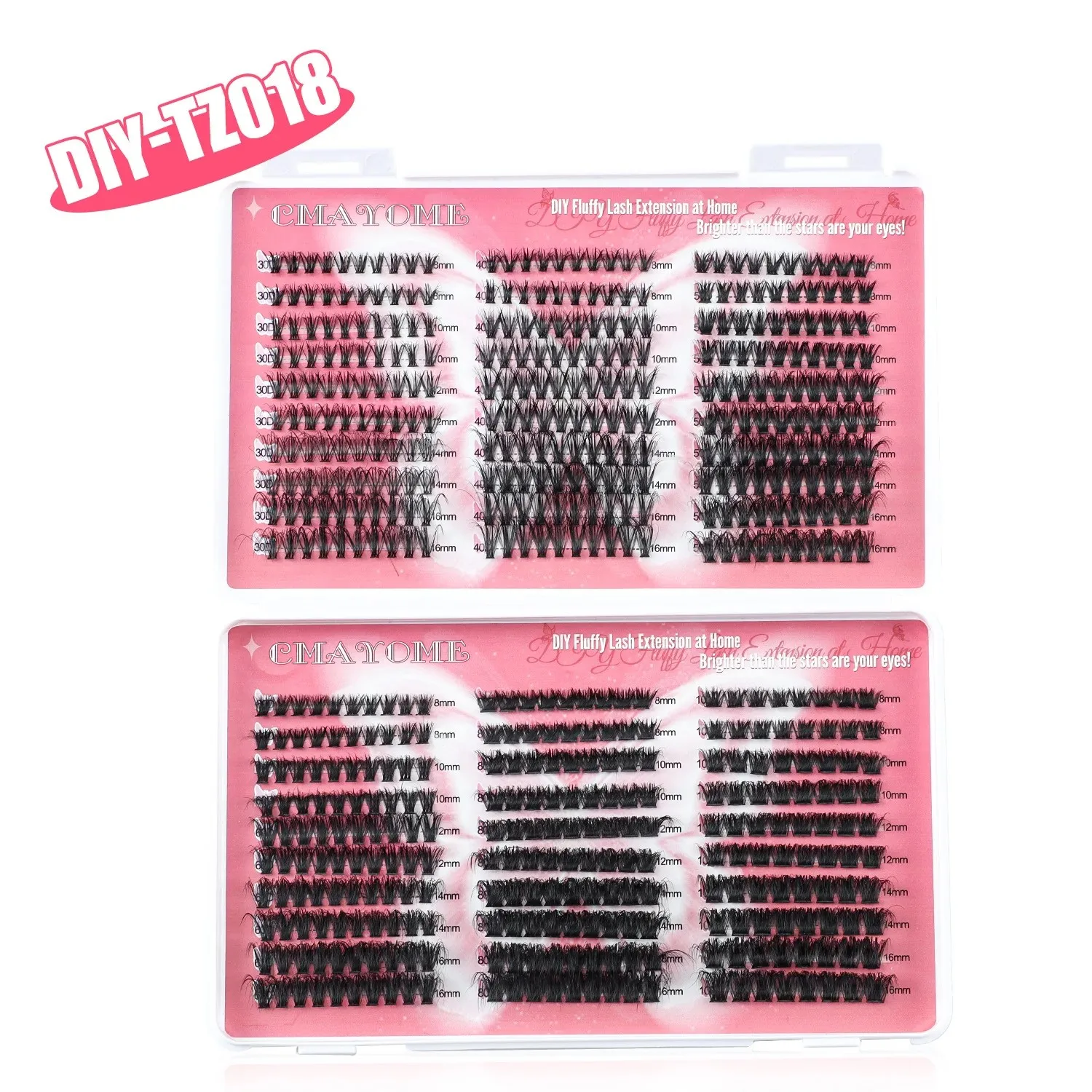 False Eyelash Set Segmented Single Cluster D Curvature Eyelashes For Eye Lashes Extension Makeup Tools