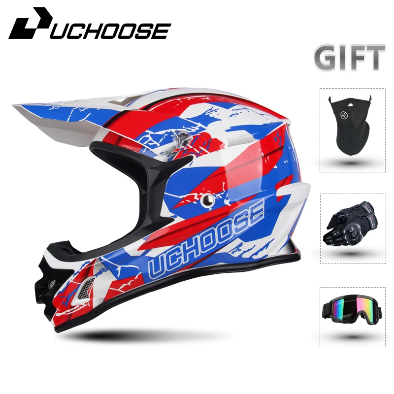 Caschi da uomo per donna adulta Motocross Kask Cross Downhill Soporte Casco Off Road Casco Racing Classic Motorcycle Original Enduro