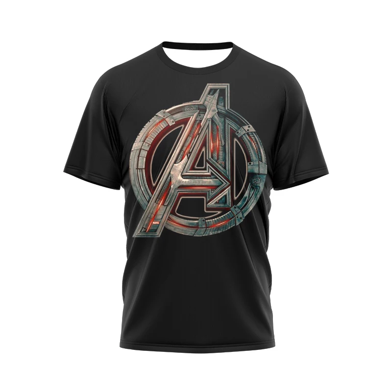 

Miniso 2024 Neue Mens Summer Avengers Superhero Druck Mnner Kurzarm T-shirt 3D Print T Shirt Lssig Lustige T Shirts Tops