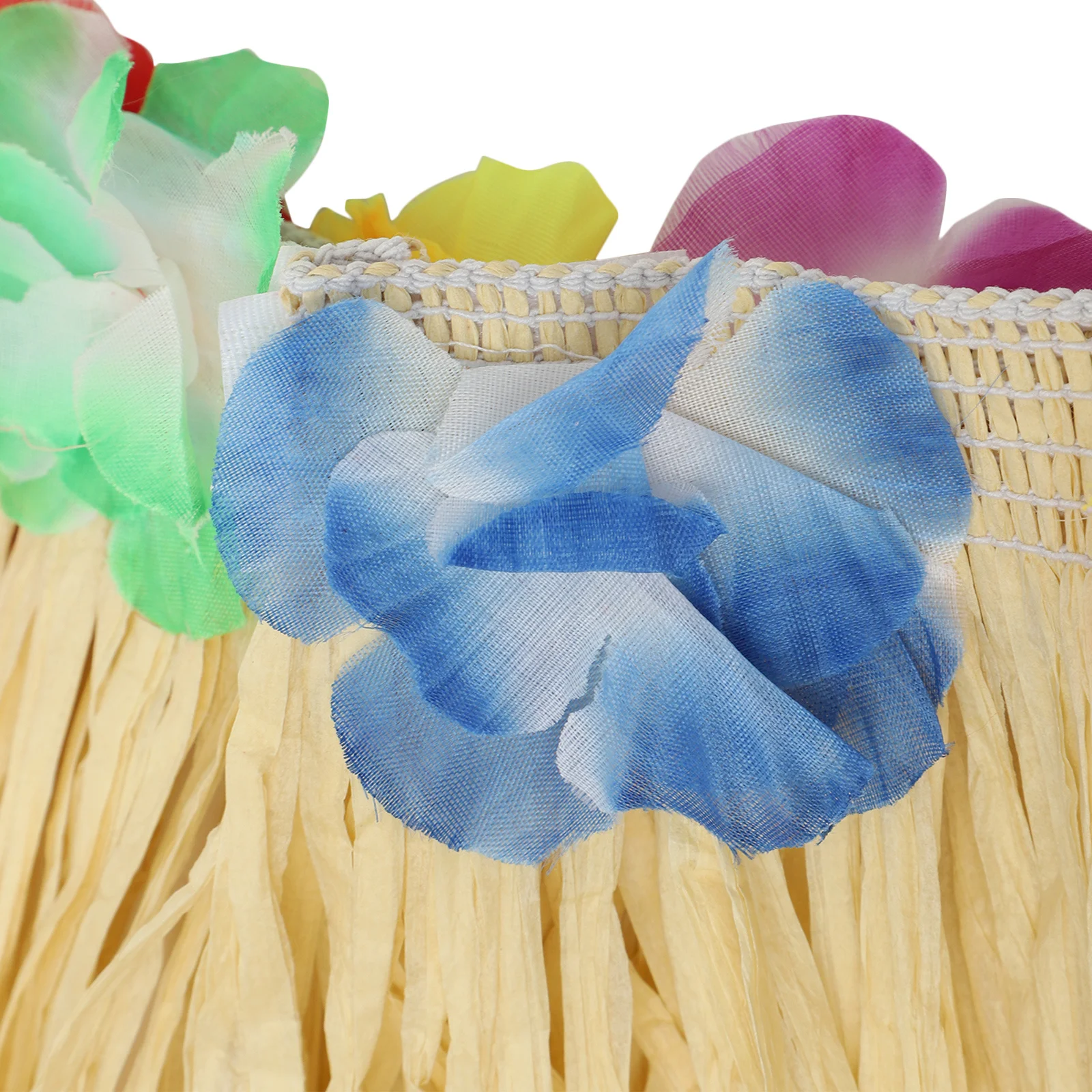 Gonna in erba di rafia per adulti Costume da ballo hawaiano Hula Decorazione leggera per feste Abbigliamento per spettacoli di eventi tropicali