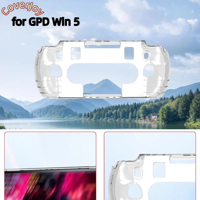 

Прозрачный чехол CoverJoy из ТПУ для портативной консоли GPD Win 5, однотонный, мягкий защитный чехол, противоударный