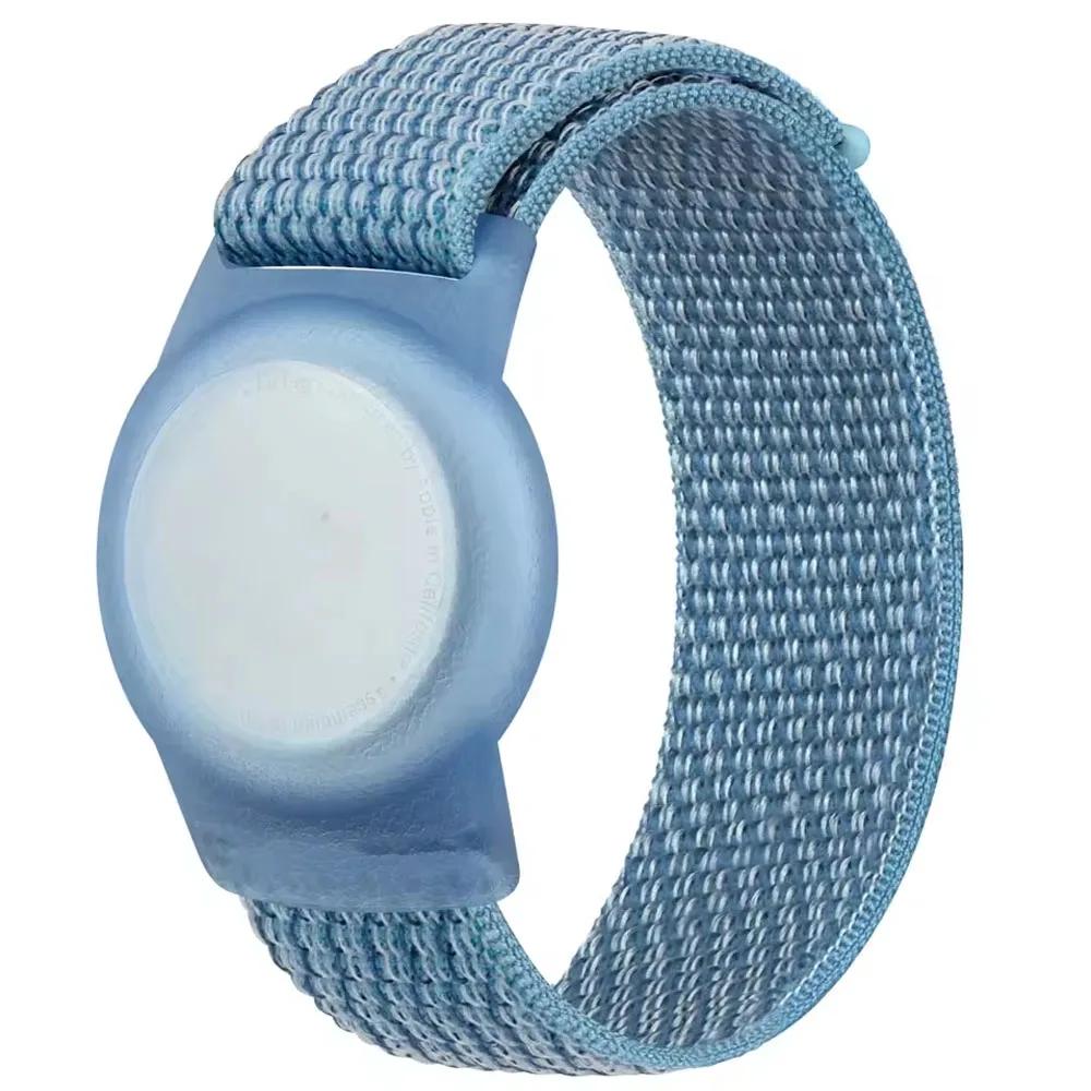 TPU Case+Nylon Braided Loop Strap For Apple AirTag 2 Kids/Adults Location Tracker Sports Band For AirTag 2 Change To Wristband