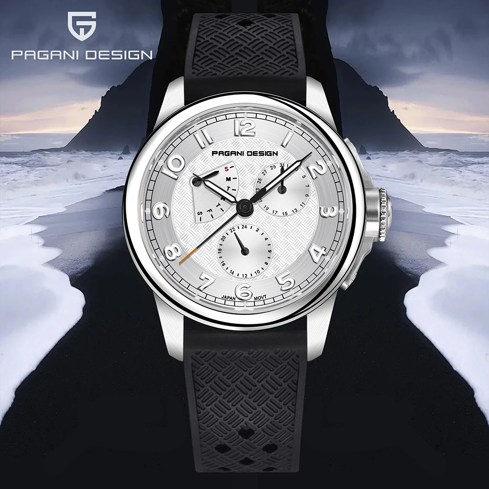 

PAGANI DESIGN Luxury Quartz Wristwatches Men's Watches Sport Chronograph Sapphire Waterproof Top Brand Stainless Steel 2024