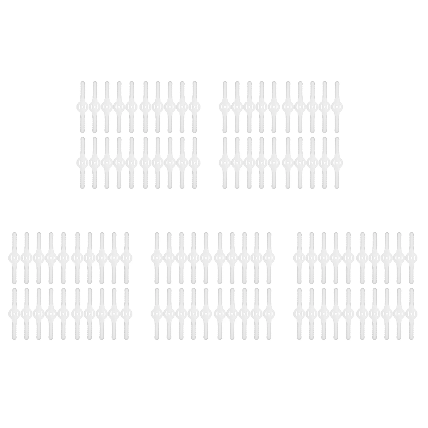 

A70P 100Pcs Plastic Grass Trimmer Blades Lawn Mower Trimmer Accessories Lawn Mower Blade Cordless Trimmer Garden Tool