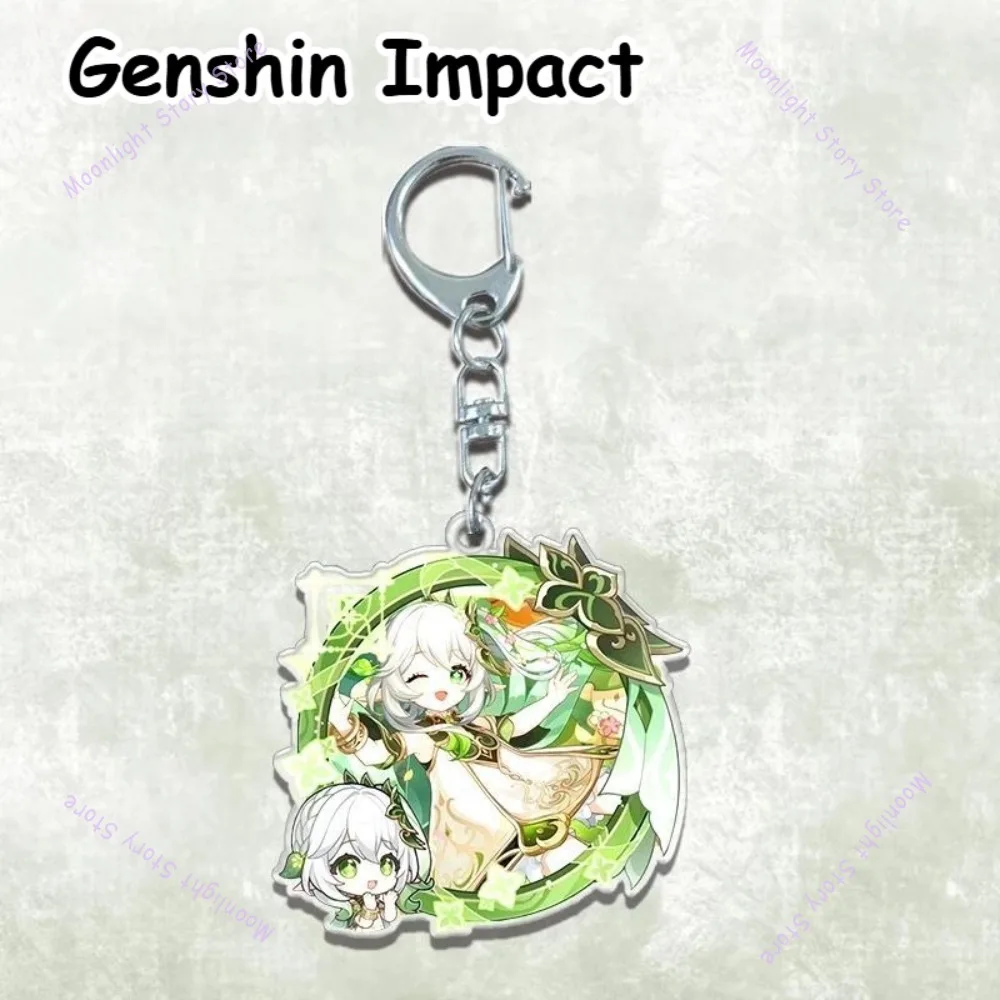 جينشين إمباكت أنيمي ميرش المفاتيح المتناثرة الجندي فرنينا الرعد العام ناشيدا المحيطة الاكريليك قلادة الجوز المعلقات #2