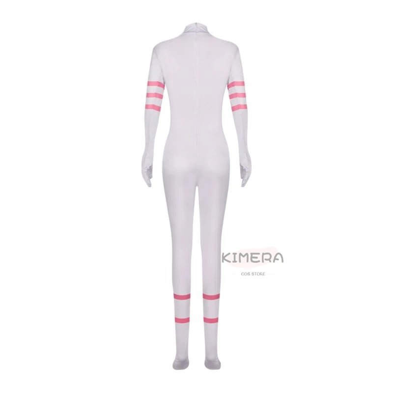 Hazbin Angel Dust Outfit Cosplay Hotel Costume Pink Wig Onsie Sexy Dance Set Clothes Anime Cosplay Angel Halloween Party Uniform