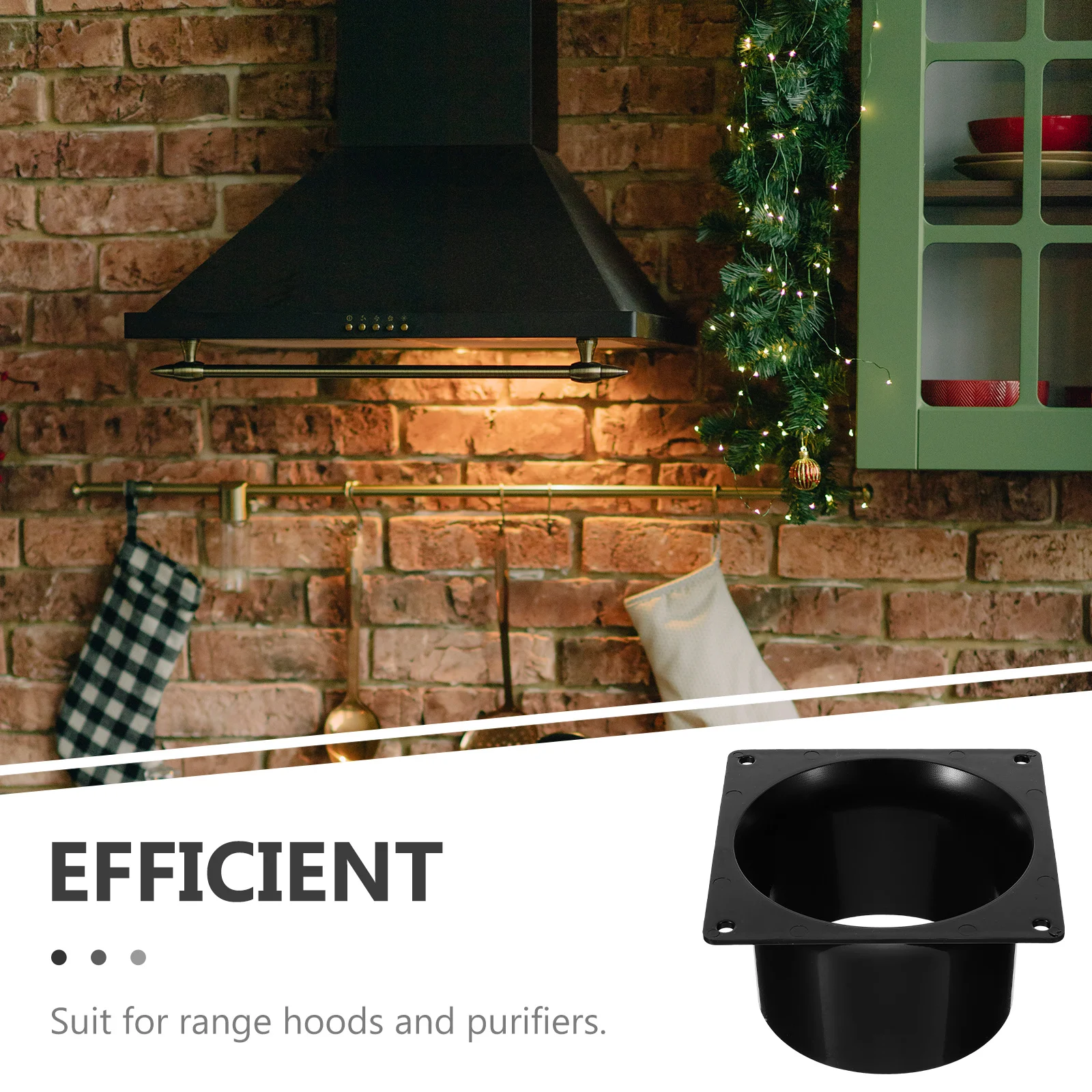 1pcs System Interface Square Bottom Straight Flange Metal Ducting Connector For Ventilation System Reducer Duct