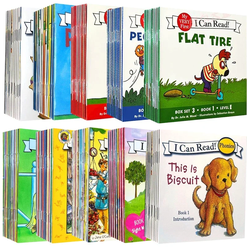 

12 Books/Set English Story Picture Pocket Books I Can Read Picture Books