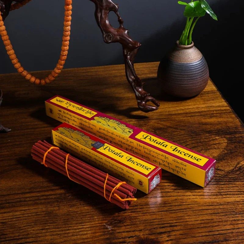 Natural Potala Tibetan Incense Stick 6/10 Inch Handmade Incense Home Interior Fragrance Herbs Tibet Traditional Aromatherapy
