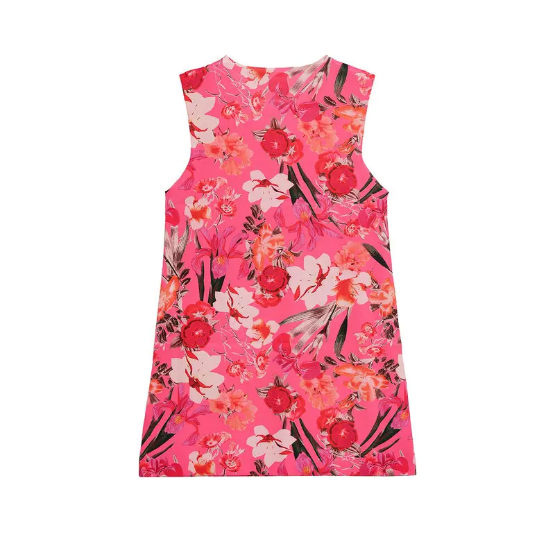 Estate 2025 Donna Stampa floreale lavorata a maglia Dr Versatile Design All-Match Pendolarismo Sle Svel Altro materiale 00%