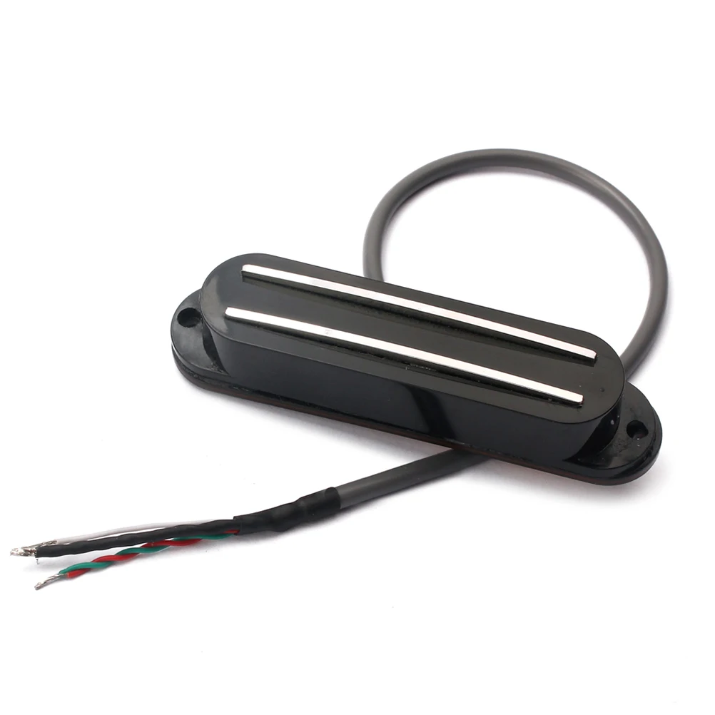 

Dual Rail Pickup Replacement Pickups Classical 4 Wires Humbucker Coil Guitar Black