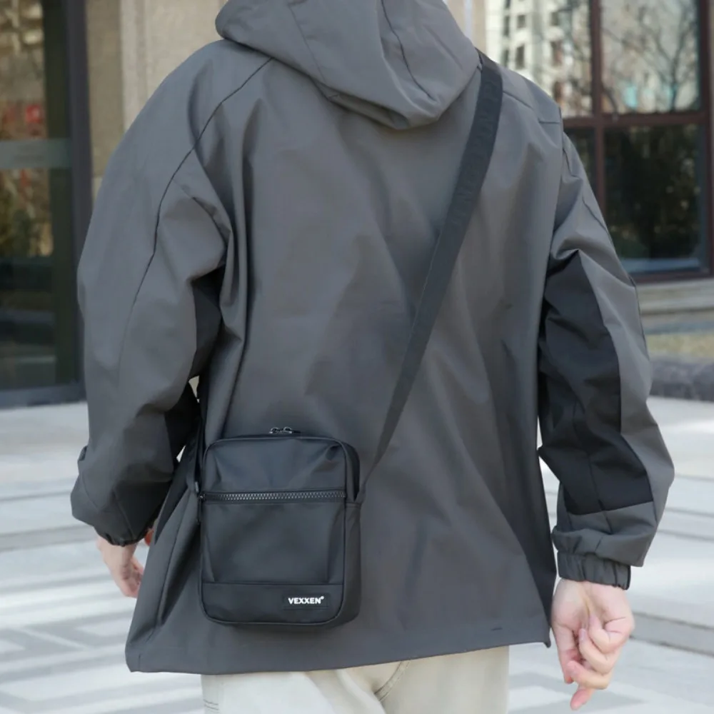 

Модная мужская сумка с несколькими карманами, сумка через плечо, повседневная сумка через плечо, вертикальная пленка, мужской рюкзак большой вместимости