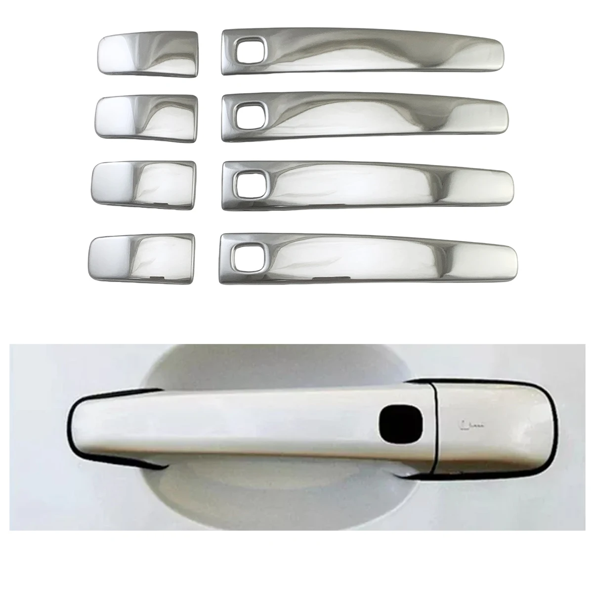 

For Volvo XC70 XC 70 2008 2009 2010 2011 2013 2014 2016 Car Decoration Accessories Stainless Steel Silve Door Handle Covers Trim