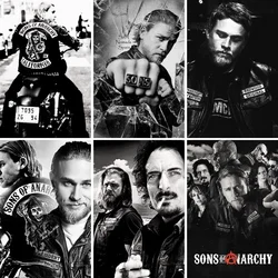 5D Full Drill Iconic Movies Diamond Painting Kit, Jax Anarchy Art Rhinestone Painting Kit,Fortunate Son Diamond Arts for Adults