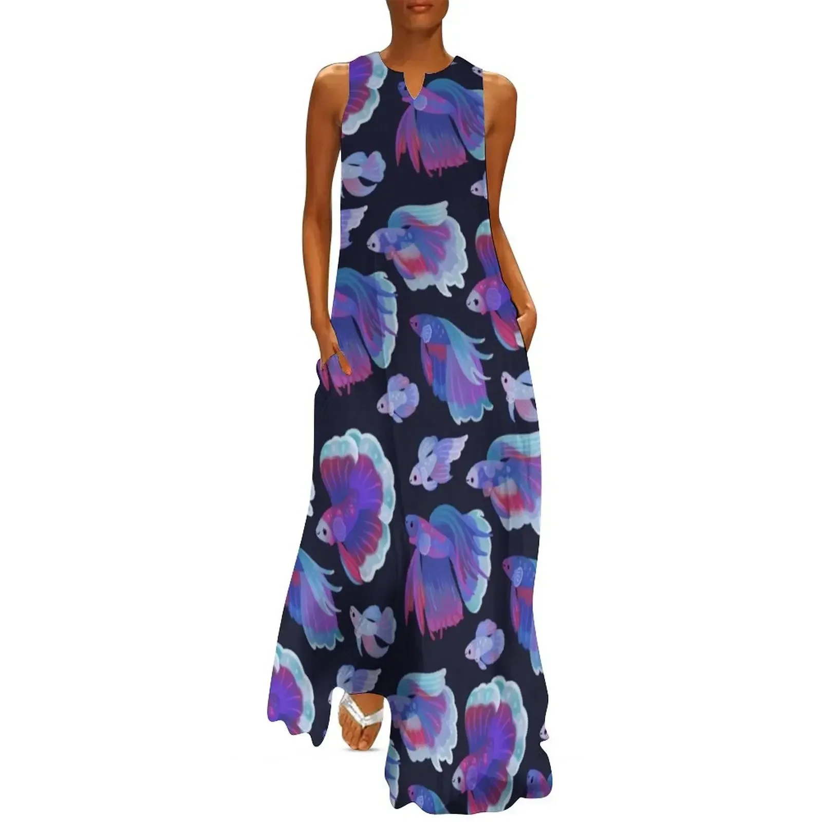 

Blue Betta Long Dress dresses summer sexy short dresses daring Casual dresses summer womens 2025 Dress