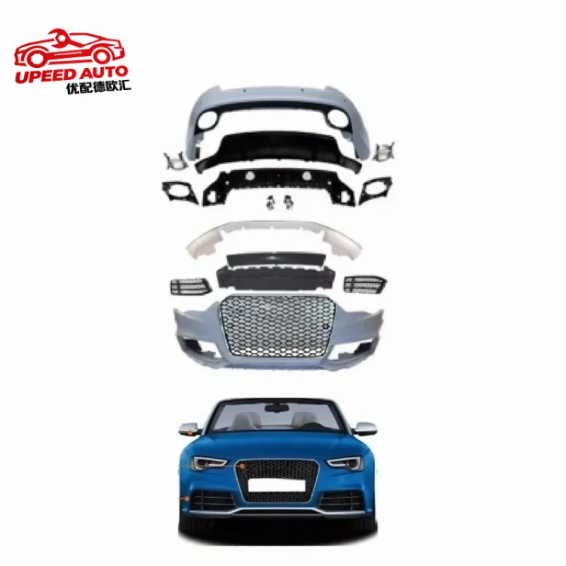 

Suitable for STLF Car Accessories 2 and 4 Door A5 S5 B8.5 13-16 Upgrade RS5 Kits Rear Bumper Grille Front Lip Body Kit Audis
