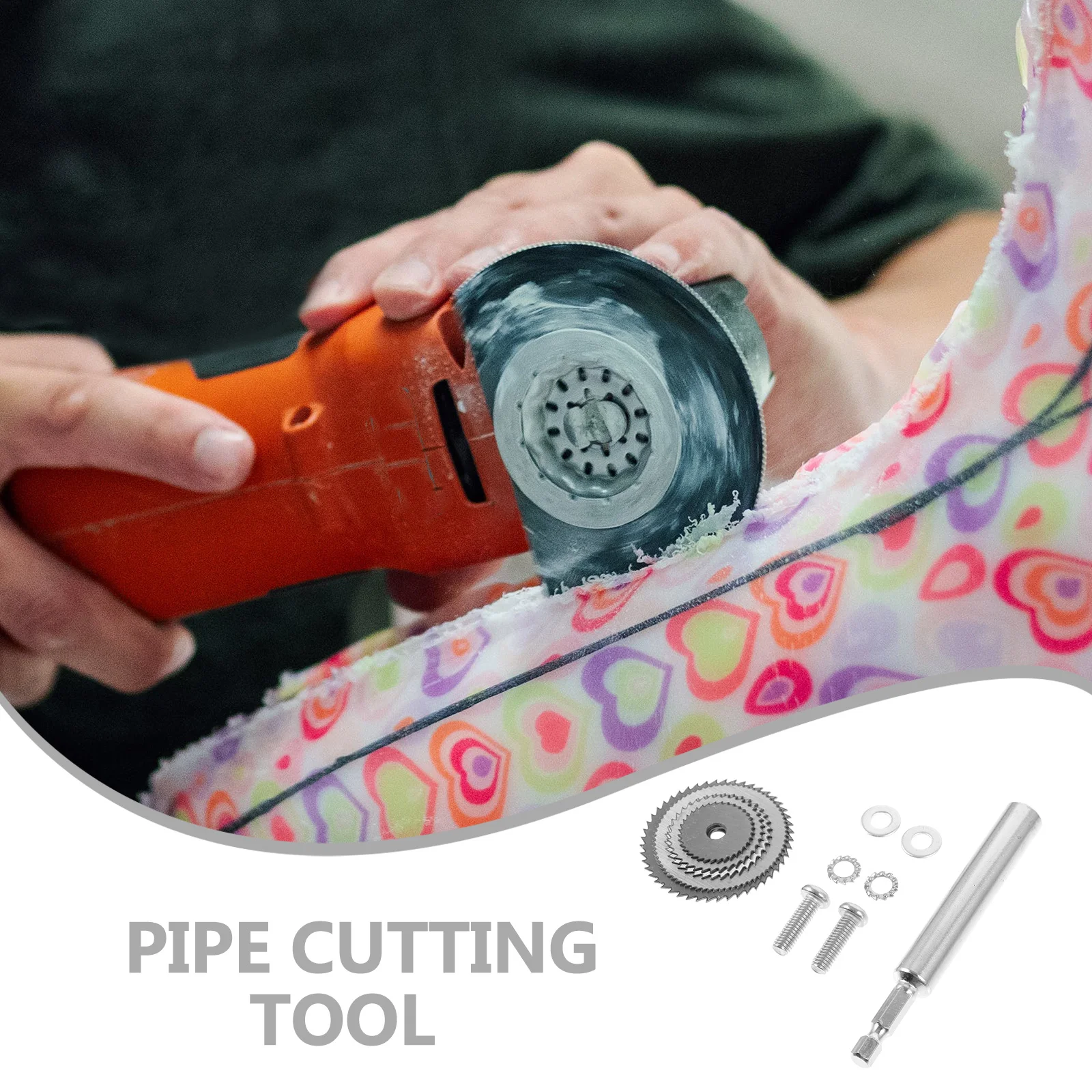 

1Set Inside Cutter Mini Saw Drill Hex Handle Connecting Rod PVC Cutter Plastic Cutting Tool Lightweight Portable